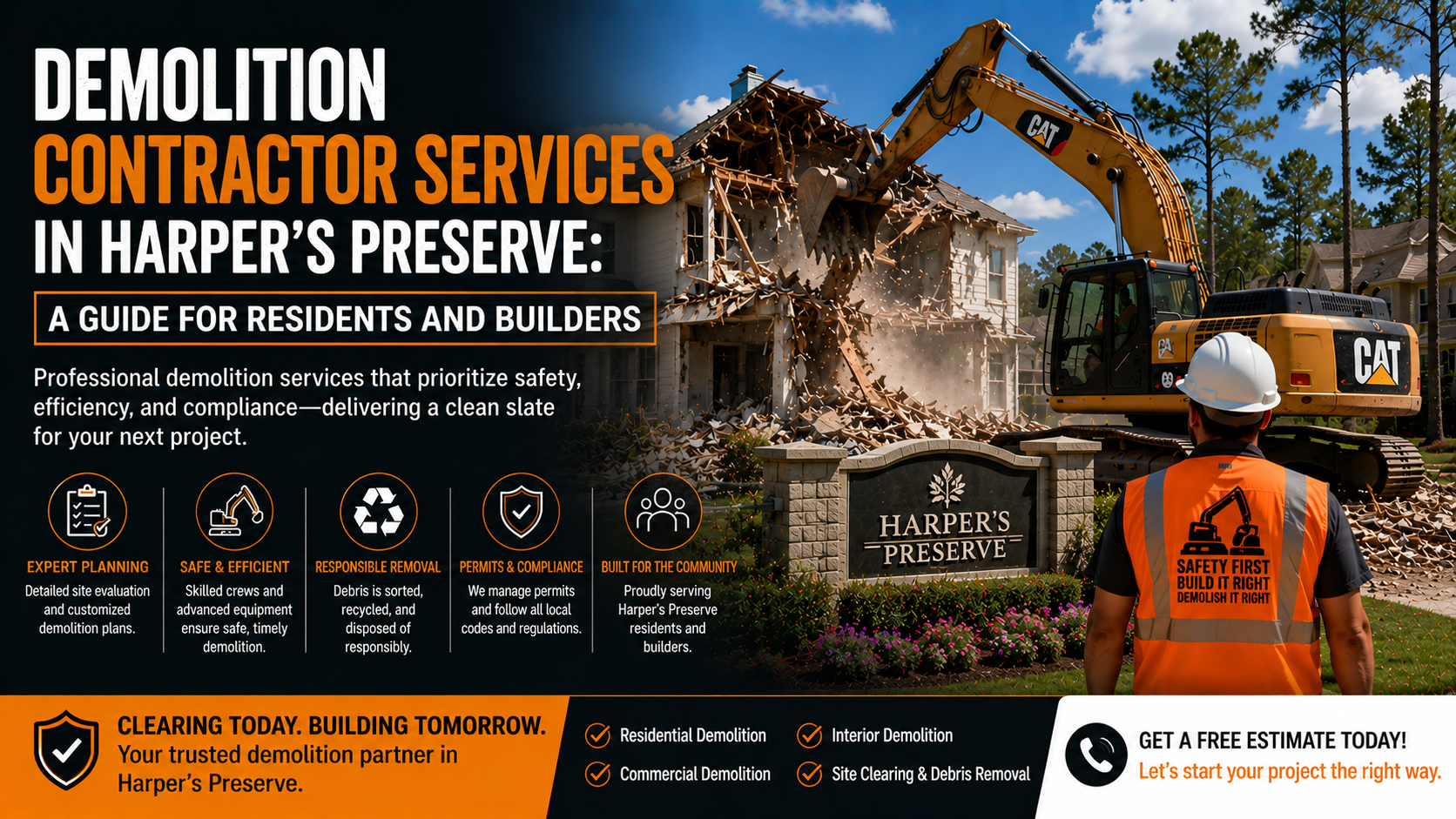 Demolition Contractor Services in Harper's Preserve: A Guide for Residents and Builders
